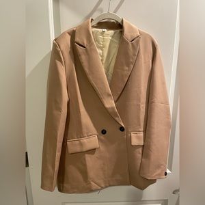Camel Oversized Blazer